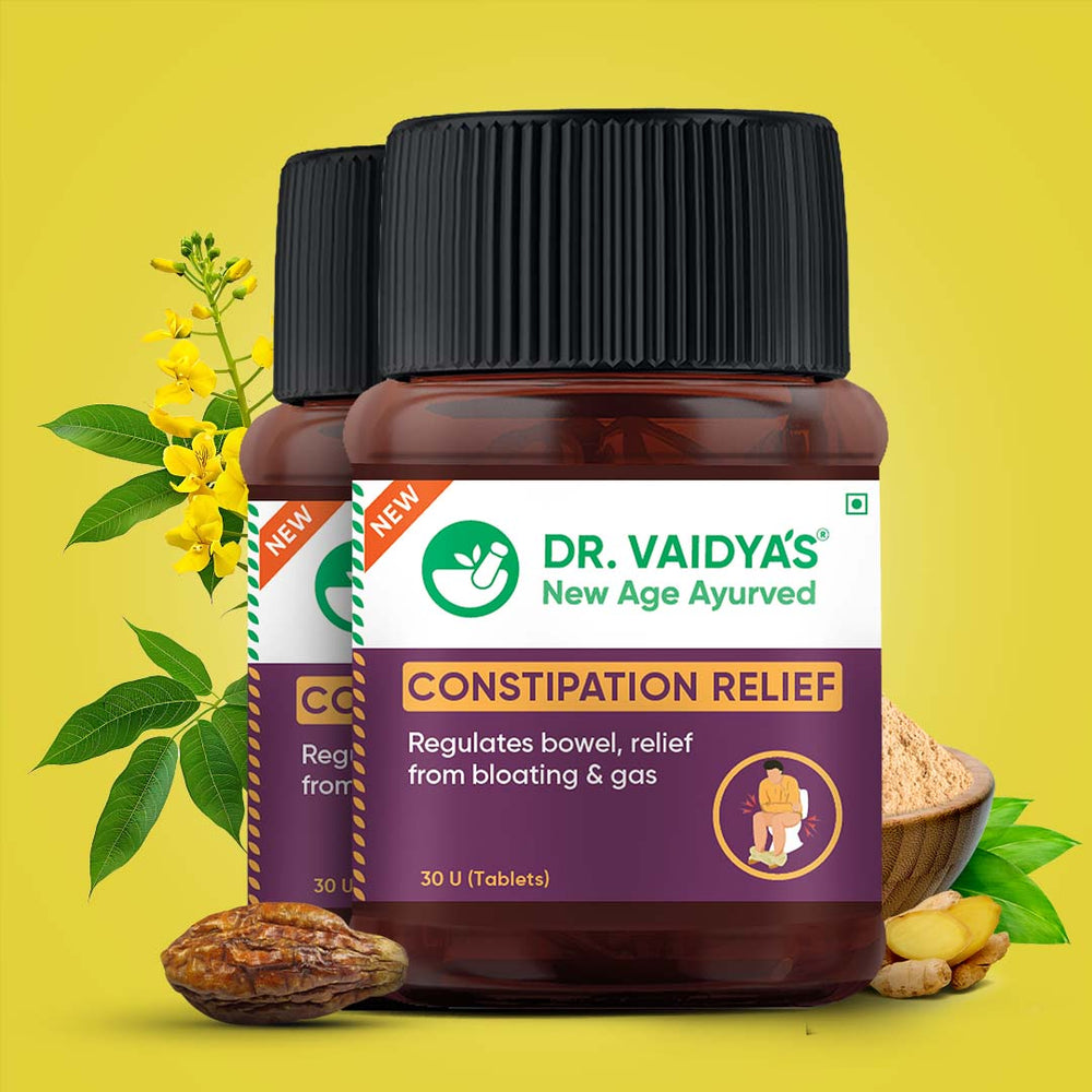 Constipation Relief Tablets (30 Tablets per Pack) | Relief from Constipation, Gas & Bloating | Regulates Bowel Movements