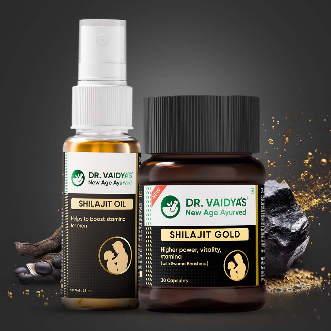 Shilajit Gold (30 Capsules per Pack)+ Shilajit Oil (25 ml per Pack) Combo Pack