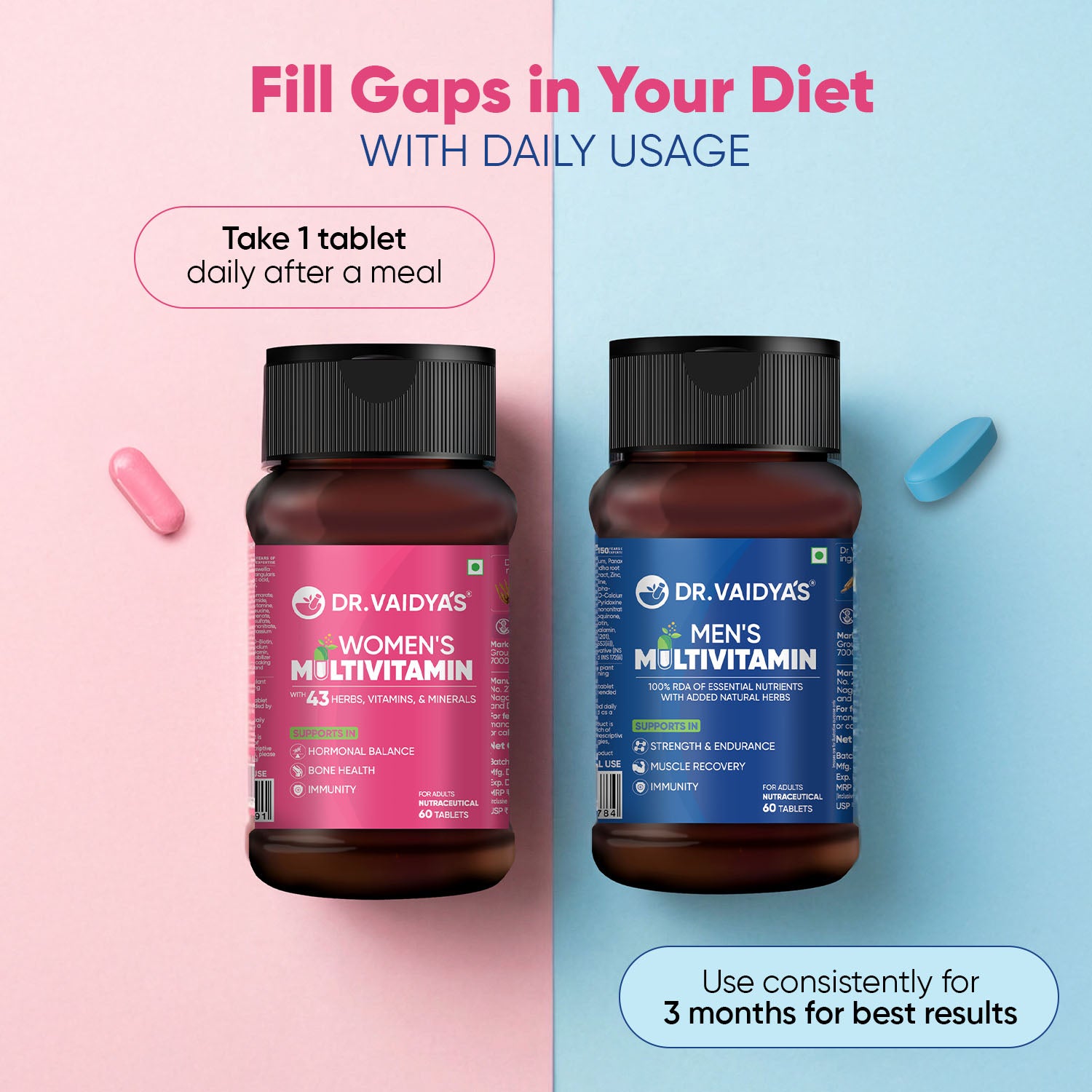 Men & Women Wellness Multivitamin Combo