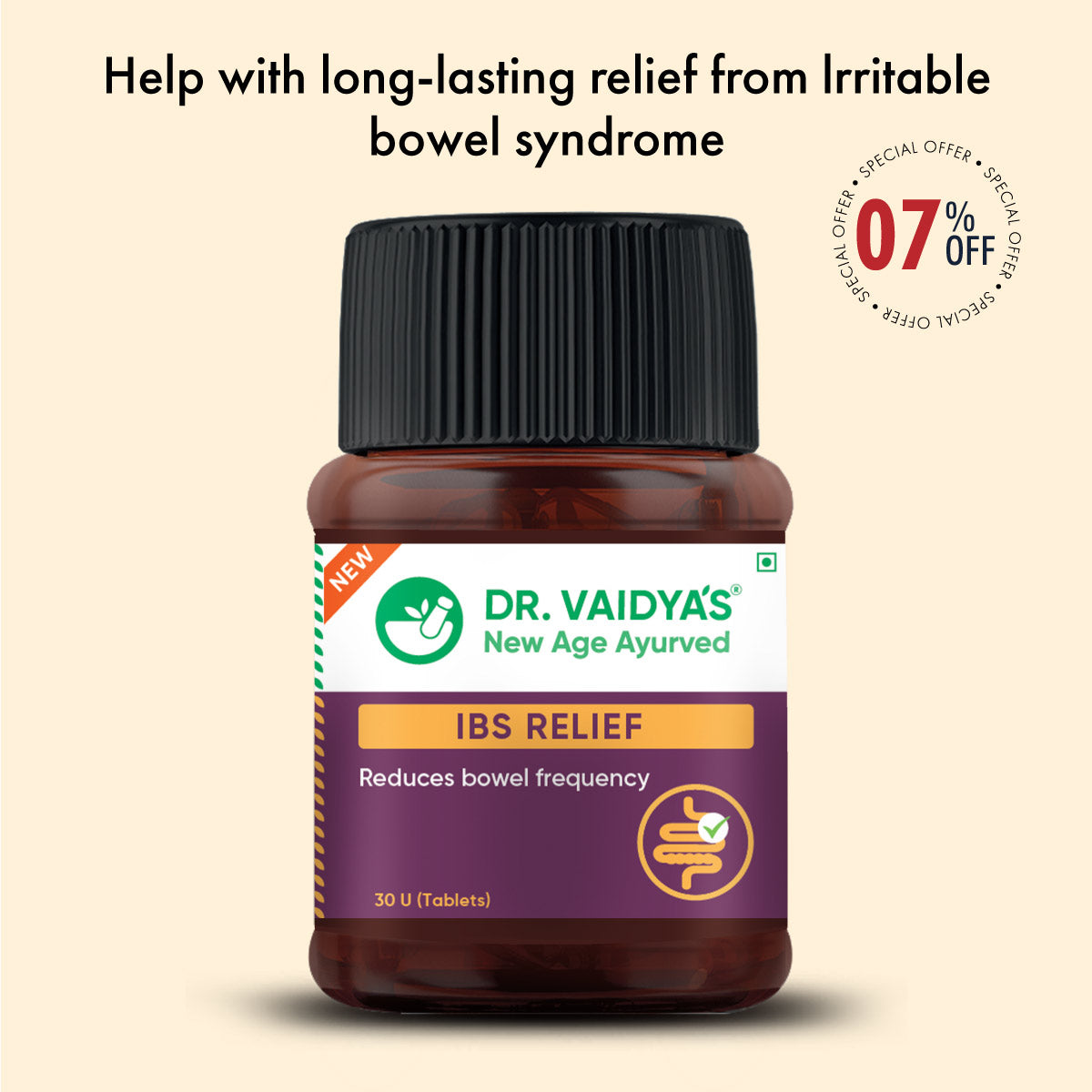 IBS रिलीफ: मरोड़, ब्लोटिंग (गैस की वजह से होने वाली सूजन) से राहत दिलाने और शौच को सामान्य करने में मदद करता है।