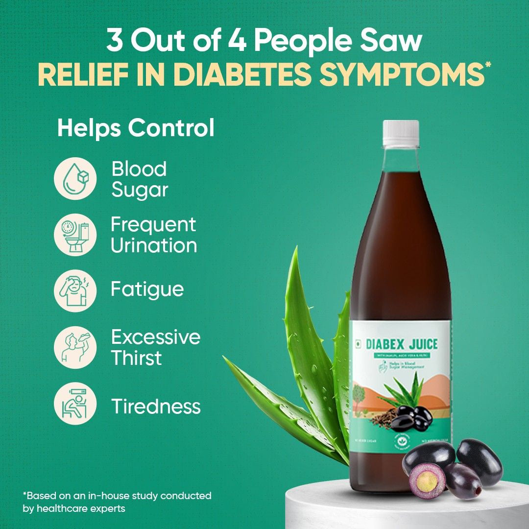 Diabex Juice (950 ml) – With Jamun, Gudmar, Aloe Vera & Kutki for Blood Sugar & Metabolic Support