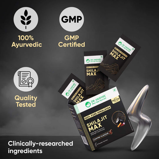 Shilajit Max: 500mg of Pure Shilajit in Coffee-flavor for Men’s Vitality & Performance