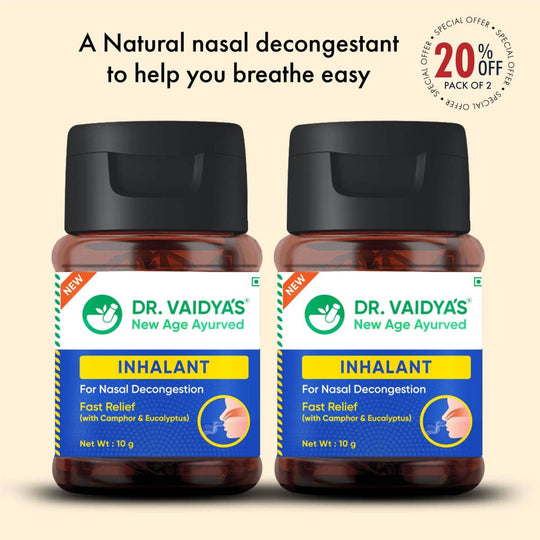 Ayurvedic Herbal Inhalant: To Decongest Blocked Nose, Relieve Headache & Ease Breathing.