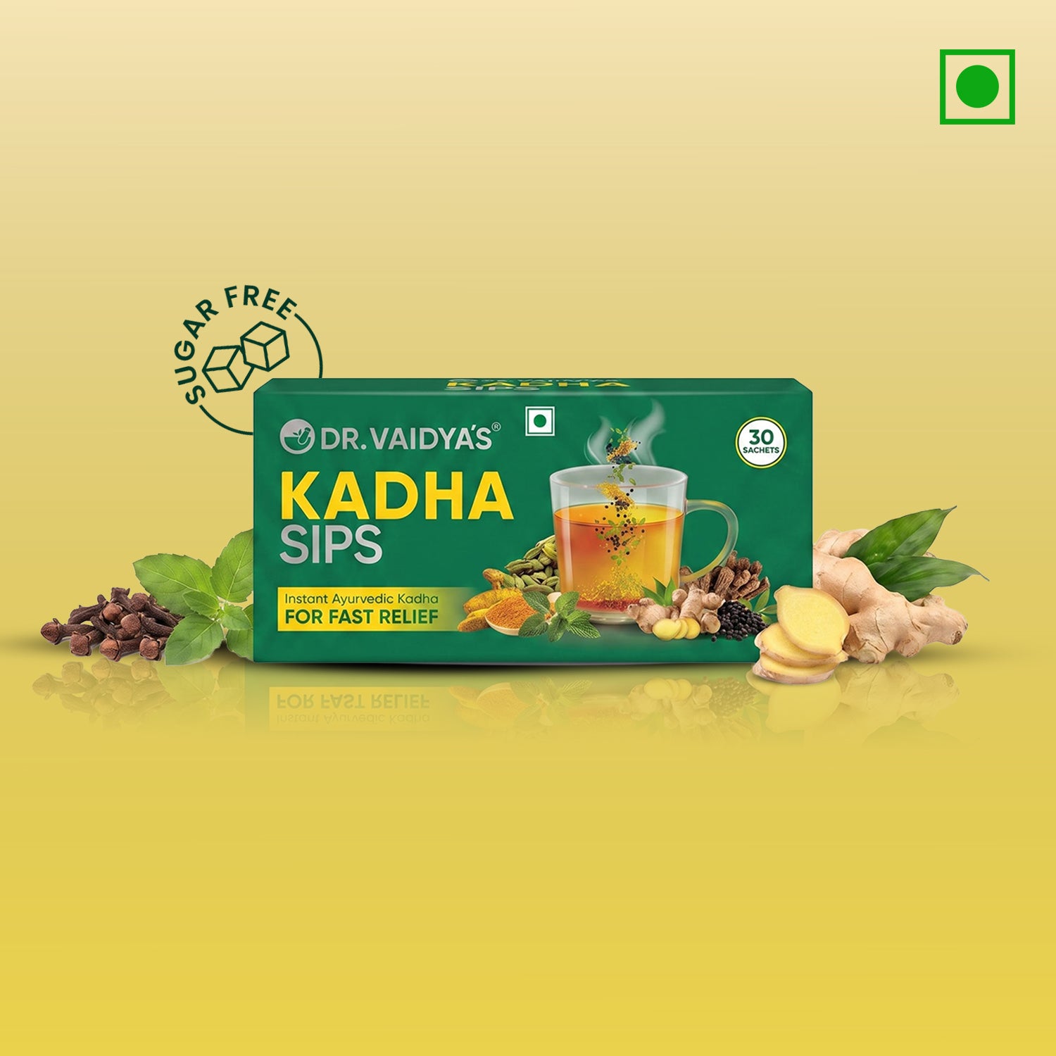 Kadha Sips - Cold & Cough Relief & Immunity Booster with Super Herbs