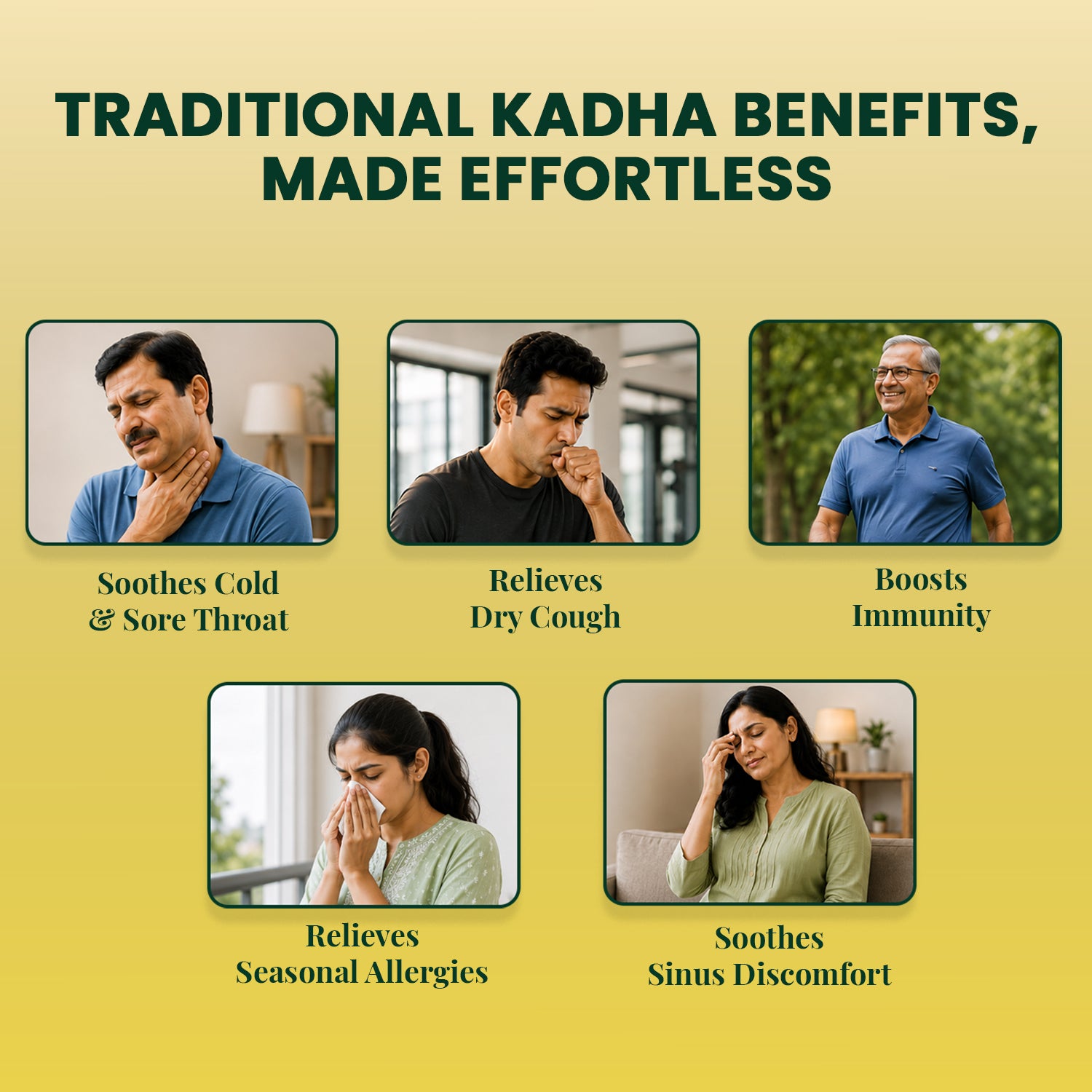 Kadha Sips - Cold & Cough Relief & Immunity Booster with Super Herbs