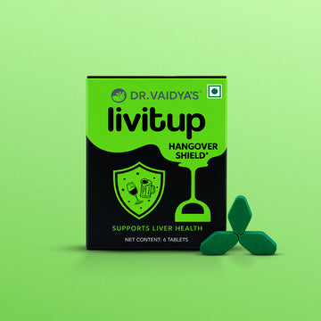 LIVitup Ayurvedic Instant Hangover Solution Tablets : For Preventing Hangover Symptoms