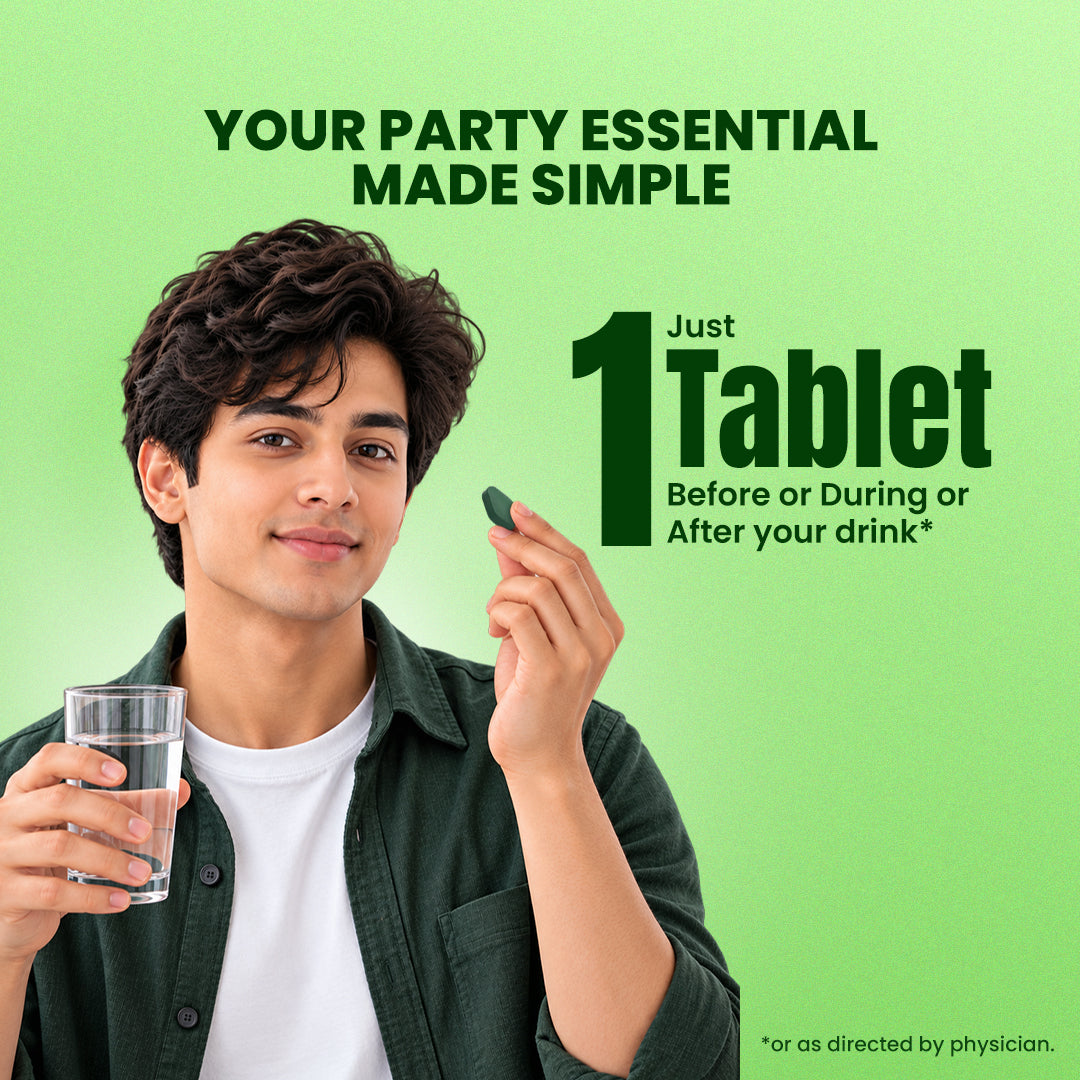 LIVitup Ayurvedic Instant Hangover Solution Tablets : For Preventing Hangover Symptoms
