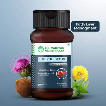 Liver Restore Tablets with Milk Thistle to Manage Fatty Liver, SGPT & SGOT