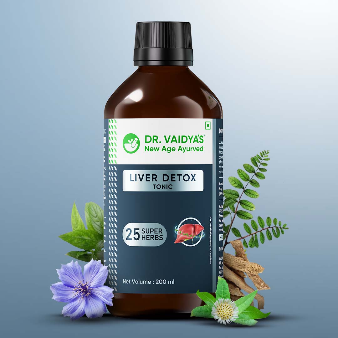 Liver Detox Tonic | 25 Super Herbs for Daily Liver Detox | 200ml |100% Ayurvedic Formula