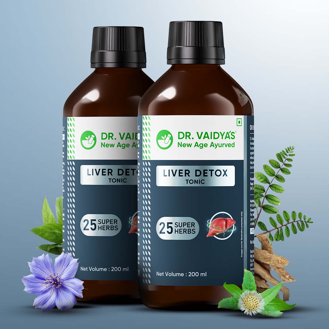 Liver Detox Tonic | 25 Super Herbs for Daily Liver Detox | 200ml |100% Ayurvedic Formula