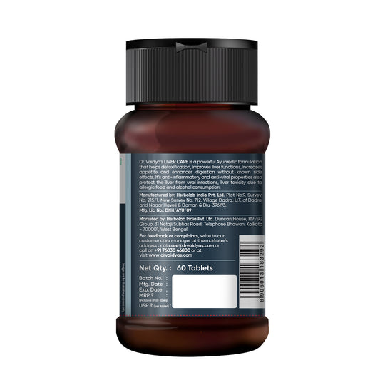 Dr. Vaidya’s Liver Care: Supports Fatty Liver Wellness & Daily Liver Detoxification