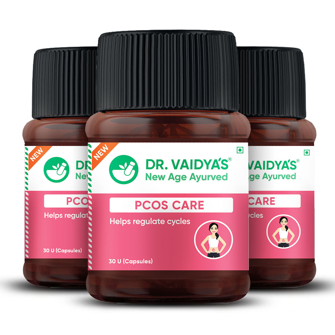 PCOS केयर कैप्सूल: पॉलीसिस्टिक ओवरी सिंड्रोम के लिए डॉ. वैद्य की आयुर्वेदिक दवा