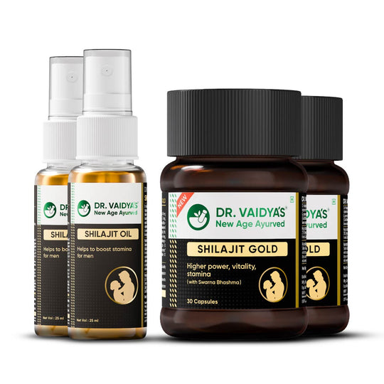 Shilajit Gold & Oil Combo: For Boosting Stamina & Power In Men