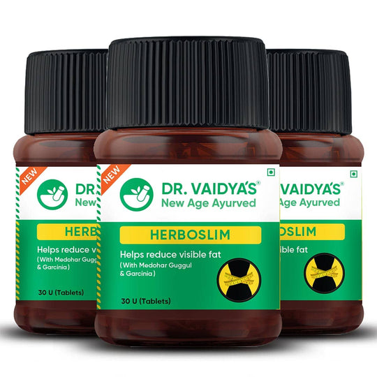 Dr. Vaidya’s Herboslim: Ayurvedic Weight Loss Medicine - Pack of 3