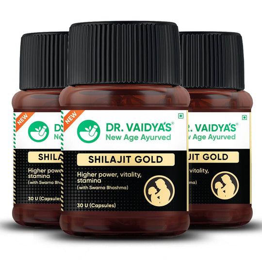 Shilajit Gold Capsules: Premium Shilajit In Its Purest Form For More Power - Dr Vaidya's