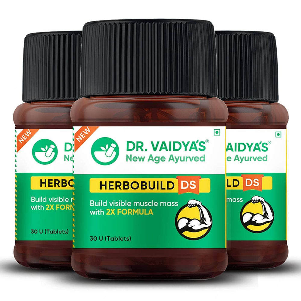 Herbobuild DS (Double Strength) - Build Visible Muscle Mass with 2X Formula