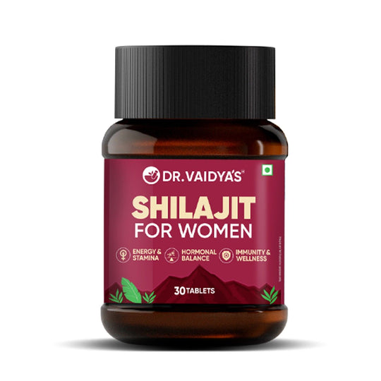 Dr. Vaidya’s Shilajit for Women | 100% Pure Himalayan Shilajit Tablets with Shatavari & Ashoka for Hormonal Balance, More Energy & Better Immunity