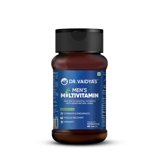 Dr. Vaidya’s Men’s Multivitamin Tablet | Natural Multivitamin for Men Enriched with Ayurvedic Herbs
