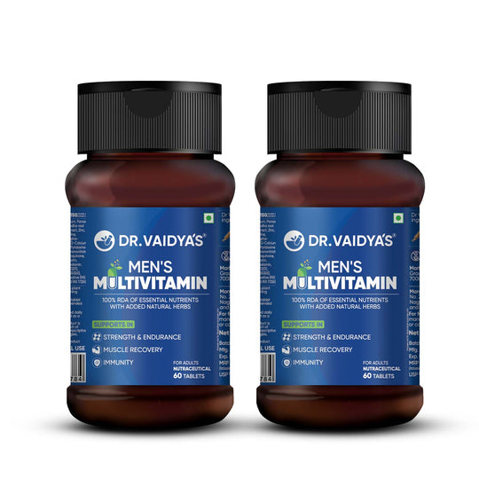 Dr. Vaidya’s Men’s Multivitamin Tablet | Natural Multivitamin for Men Enriched with Ayurvedic Herbs