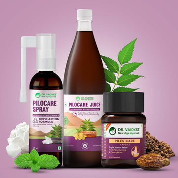 Piles Relief Combo for Moderate Symptom Relief: No More Pain, Swelling, & Constipation