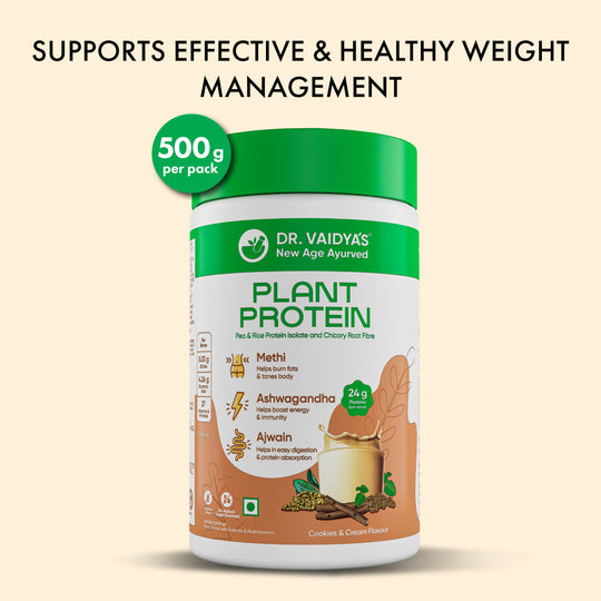 First-Ever Plant Protein Powder Enriched With Methi, Ashwagandha & Ajwain