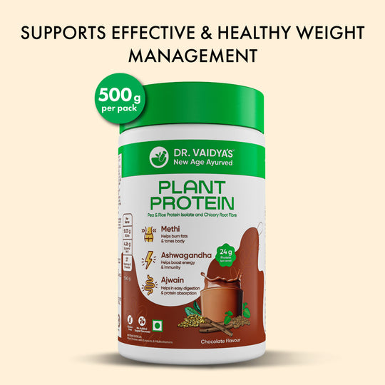 First-Ever Plant Protein Powder Enriched With Methi, Ashwagandha & Ajwain