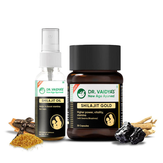 Shilajit Gold & Oil Combo: For Boosting Stamina & Power In Men