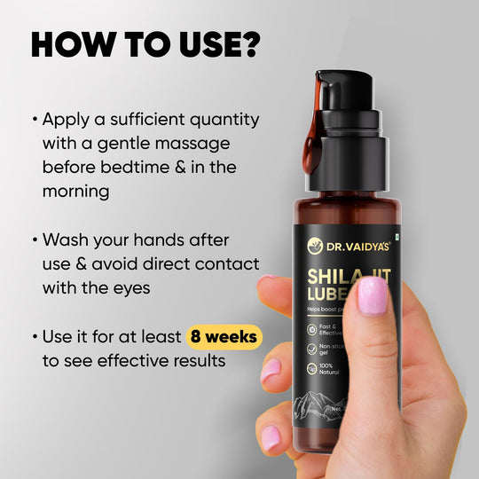 Shilajit Lube Gel: Non-Stick, Fast-Absorbing Shilajit-Infused Gel