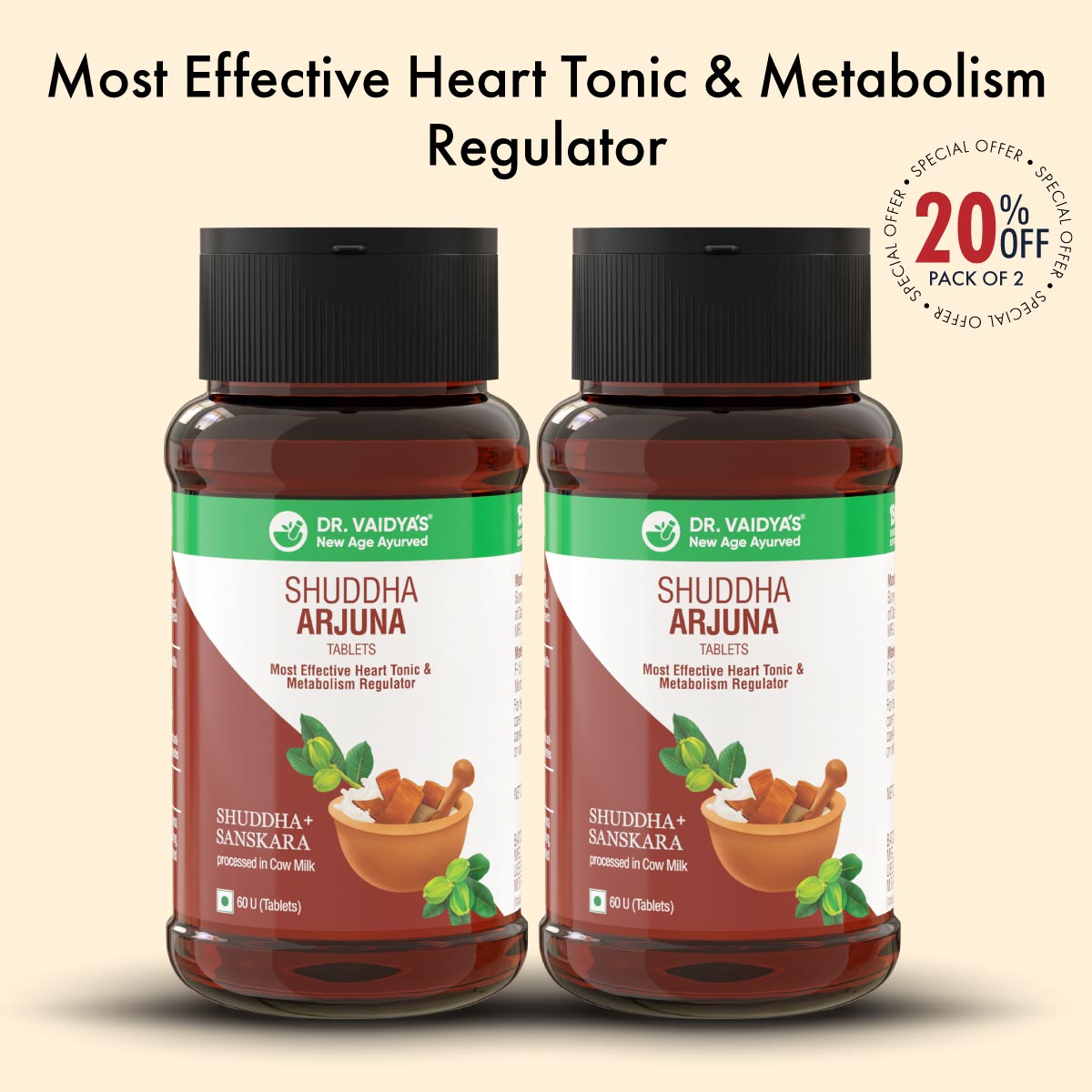 Shuddha Arjuna: Most Effective Heart Tonic & Metabolism Regulator