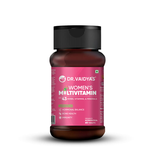 Dr. Vaidya’s Multivitamin for Women | Natural Multivitamin Enriched with Ayurvedic Herbs like Shatavari