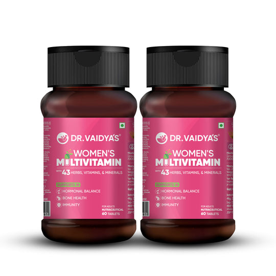 Dr. Vaidya’s Multivitamin for Women | Natural Multivitamin Enriched with Ayurvedic Herbs like Shatavari