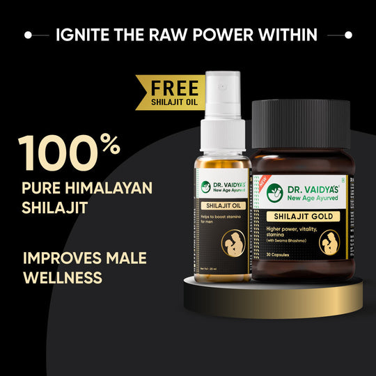 Shilajit Gold & Oil Combo: For Boosting Stamina & Power In Men