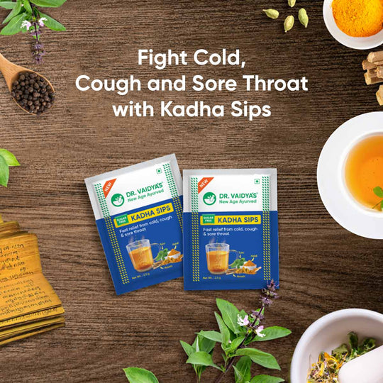 Kadha Sips: Ayurvedic Kadha for Cough & Cold (Pack of 2)