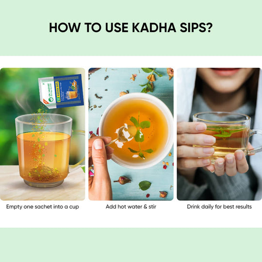 Kadha Sips: Ayurvedic Kadha for Cough & Cold (Pack of 2)