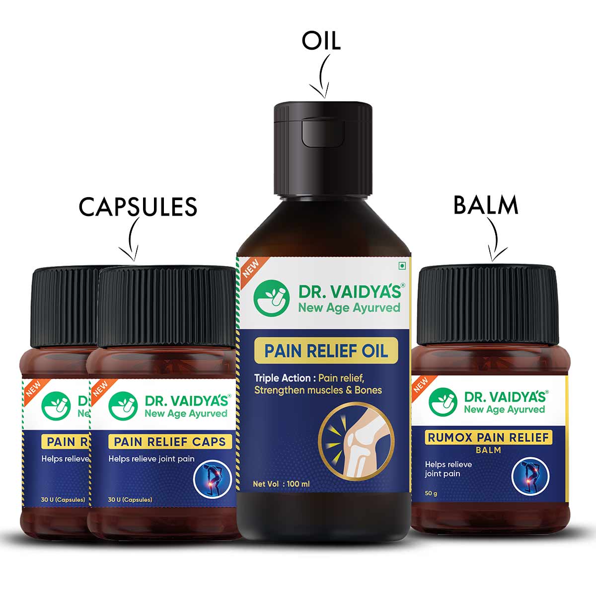 Ayurvedic Joint Pain Relief pack by Dr. Vaidya's