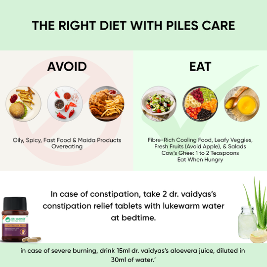 Dr. Vaidya's Ayurvedic Pilescare Combo - For Bavasir