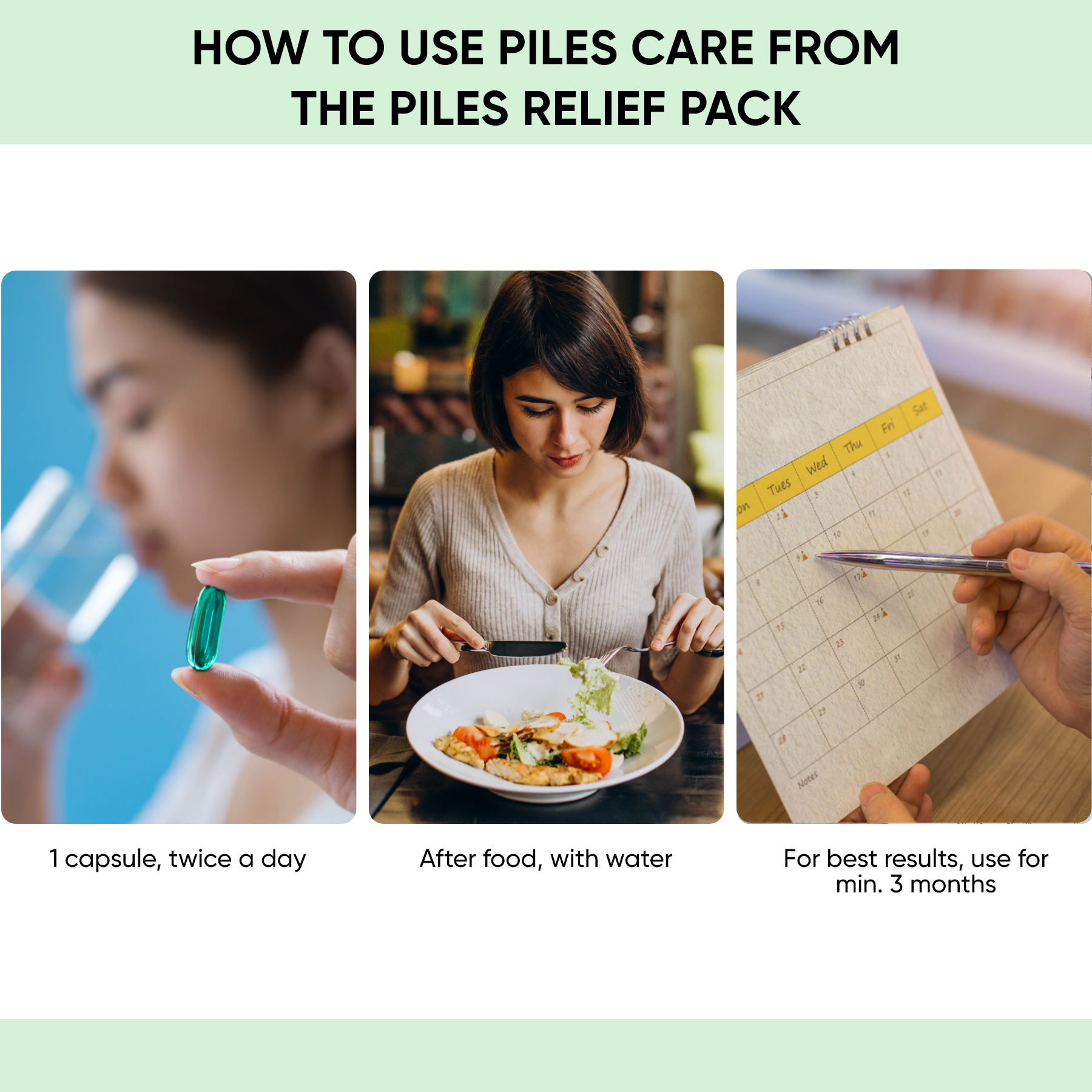 How to use piles and constipation medicine