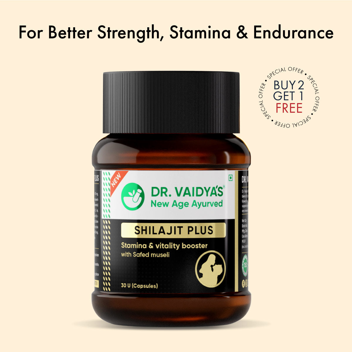 Shilajit Plus: More Strength & Stamina To Your Performance (Buy 2 Get 1 FREE)
